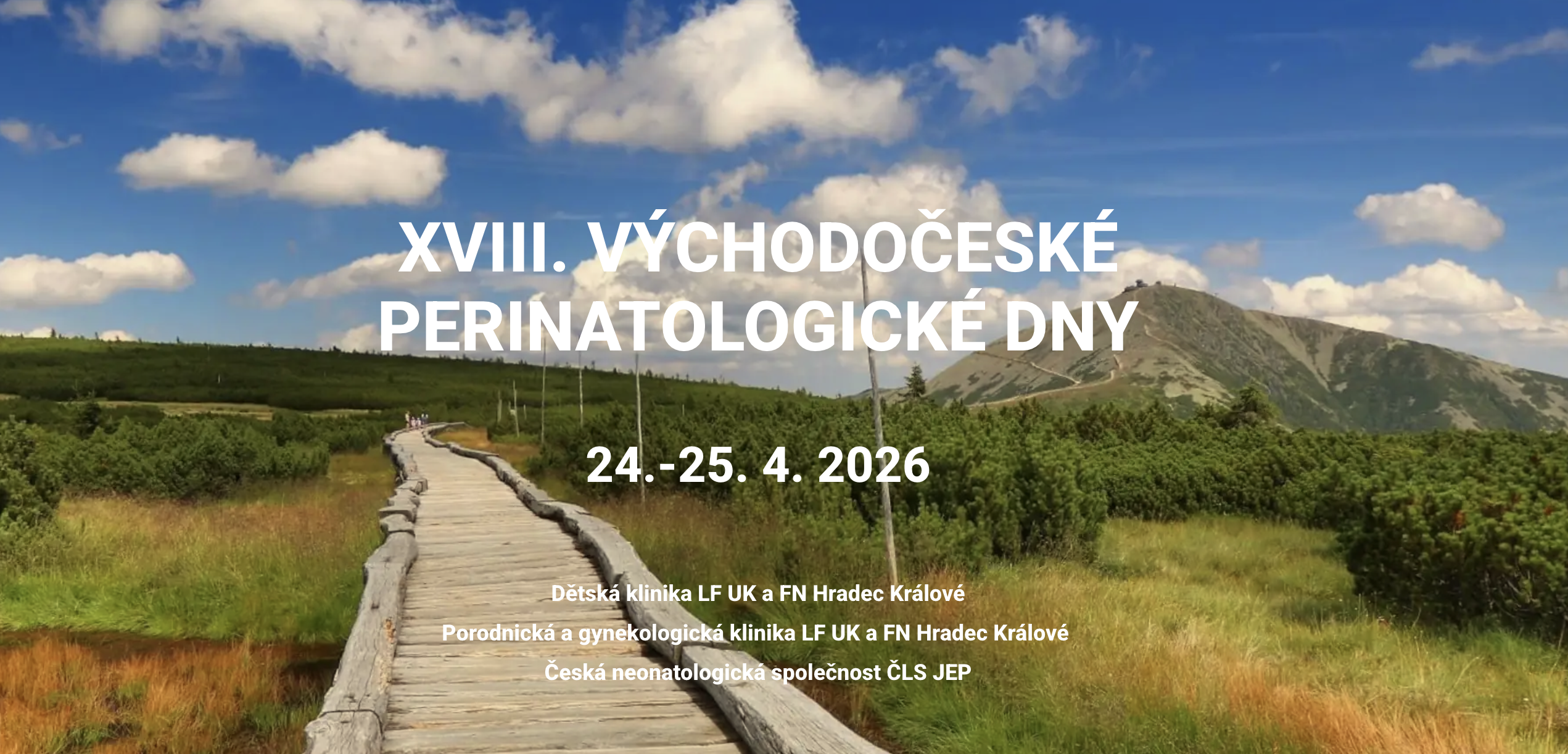 Česká Neonatologická Společnost &bull; XVIII Perinatologicke dny 2026